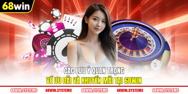 Các lưu ý quan trọng về ưu đãi và khuyến mãi tại 68WIN