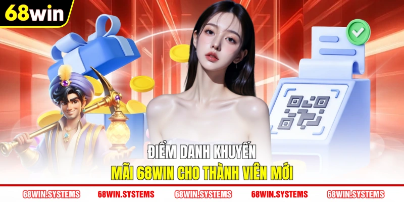 Điểm danh khuyến mãi 68WIN cho thành viên mới
